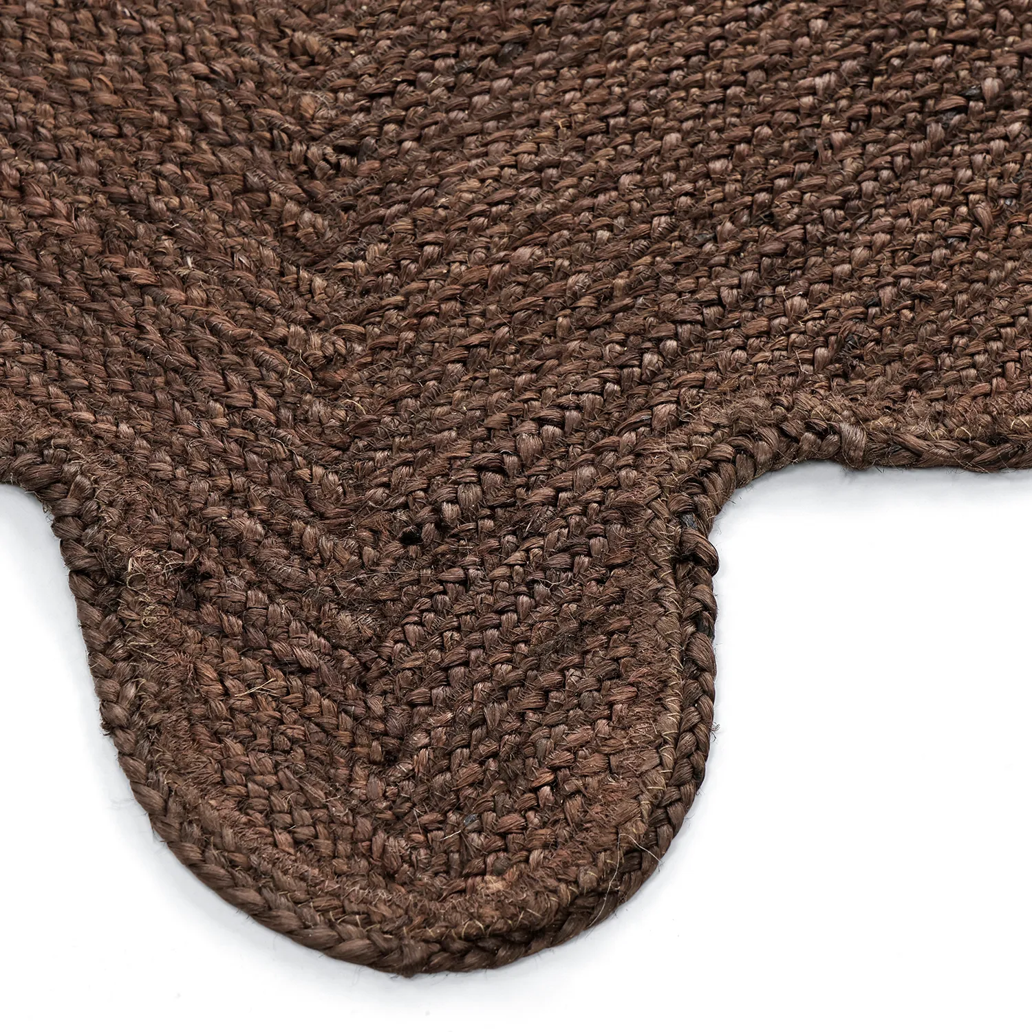 Tapis en jute ondulé - San Francisco (marron)