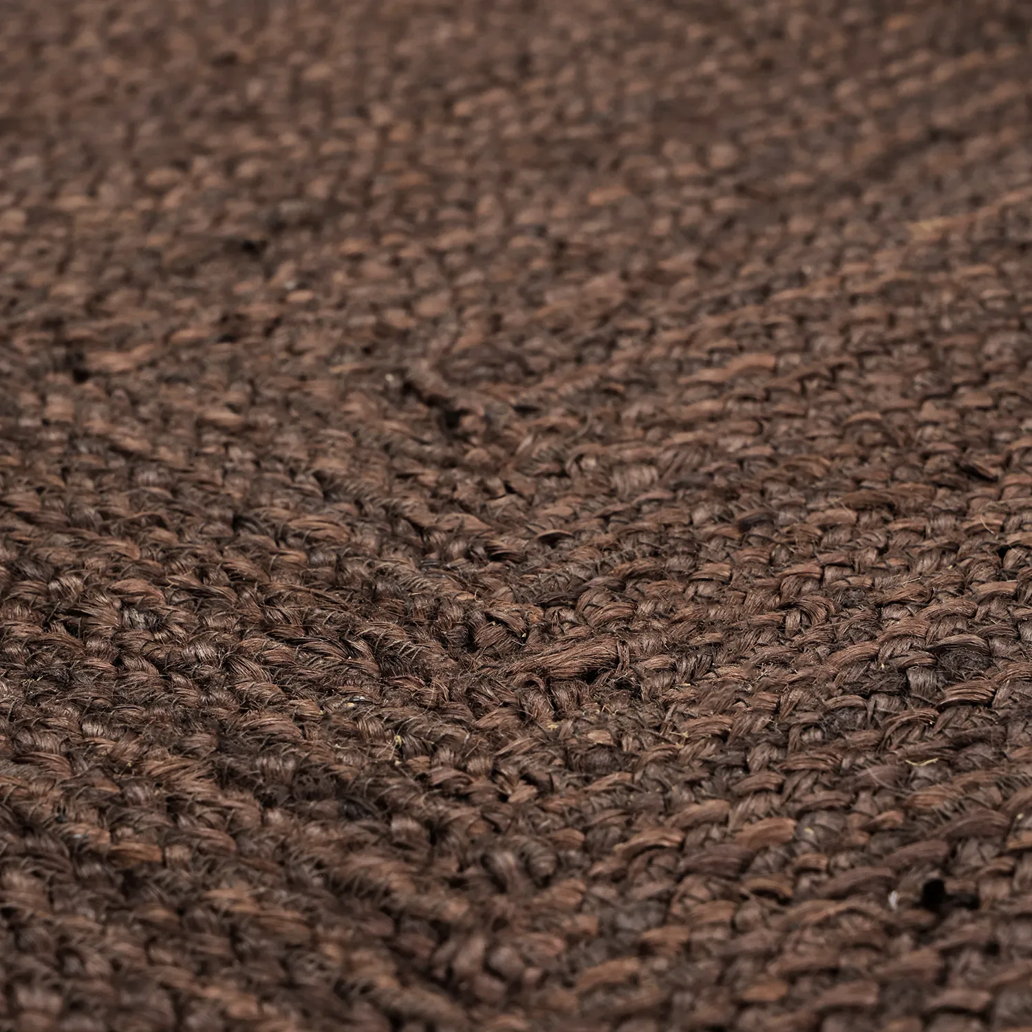 Tapis en jute ondulé - San Francisco (marron)