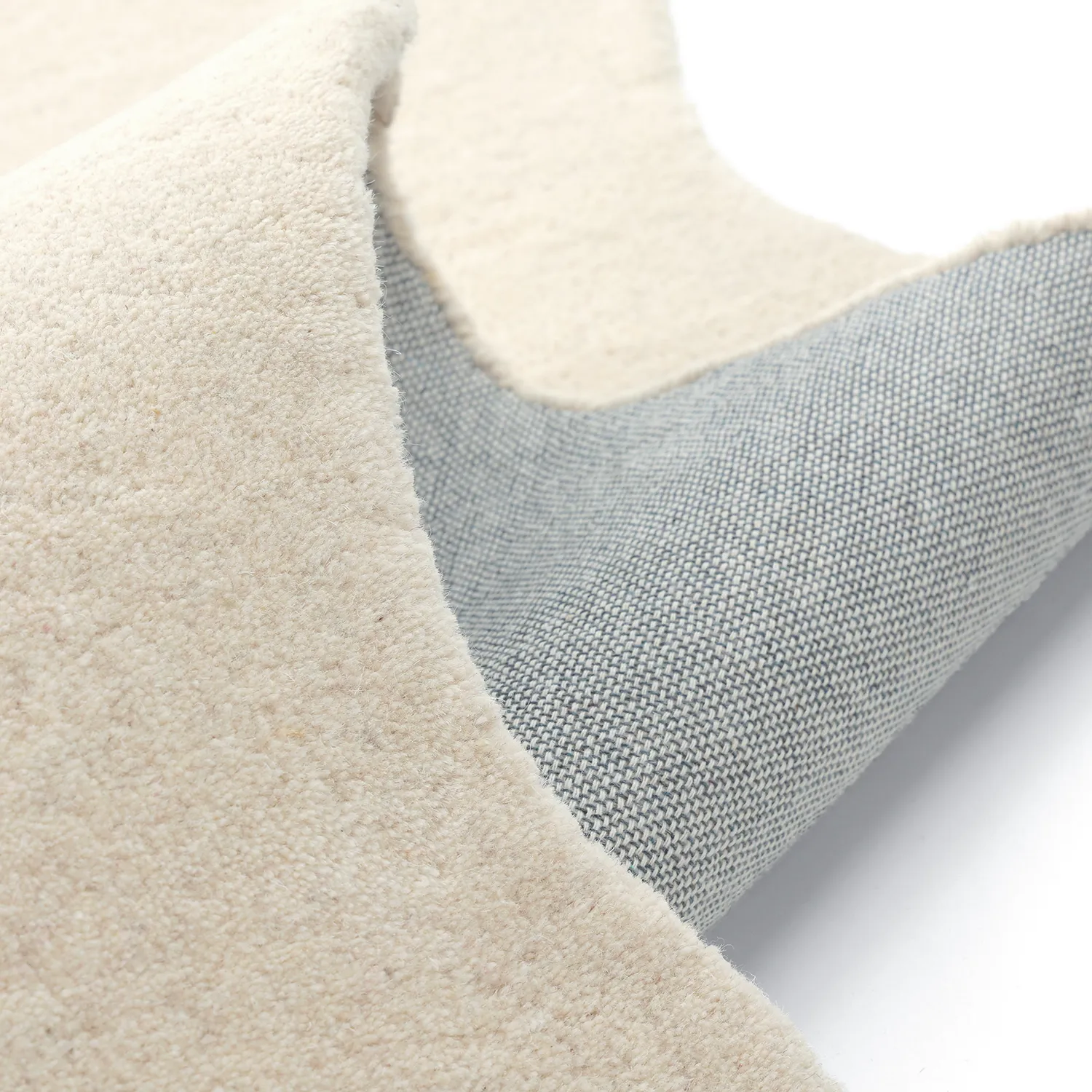 Tapis en laine ondulée - Diu Hand Tufted Wool Premium (crème)