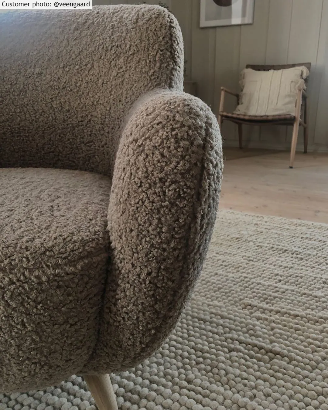 Tapis rond - Avafors Wool Bubble (beige)