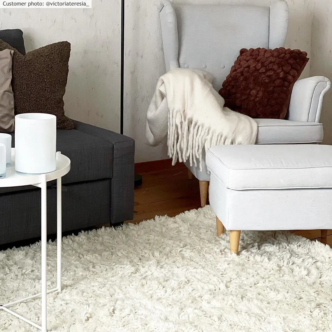 Tapis en laine - Aliste Wool Shaggy (blanc neige)