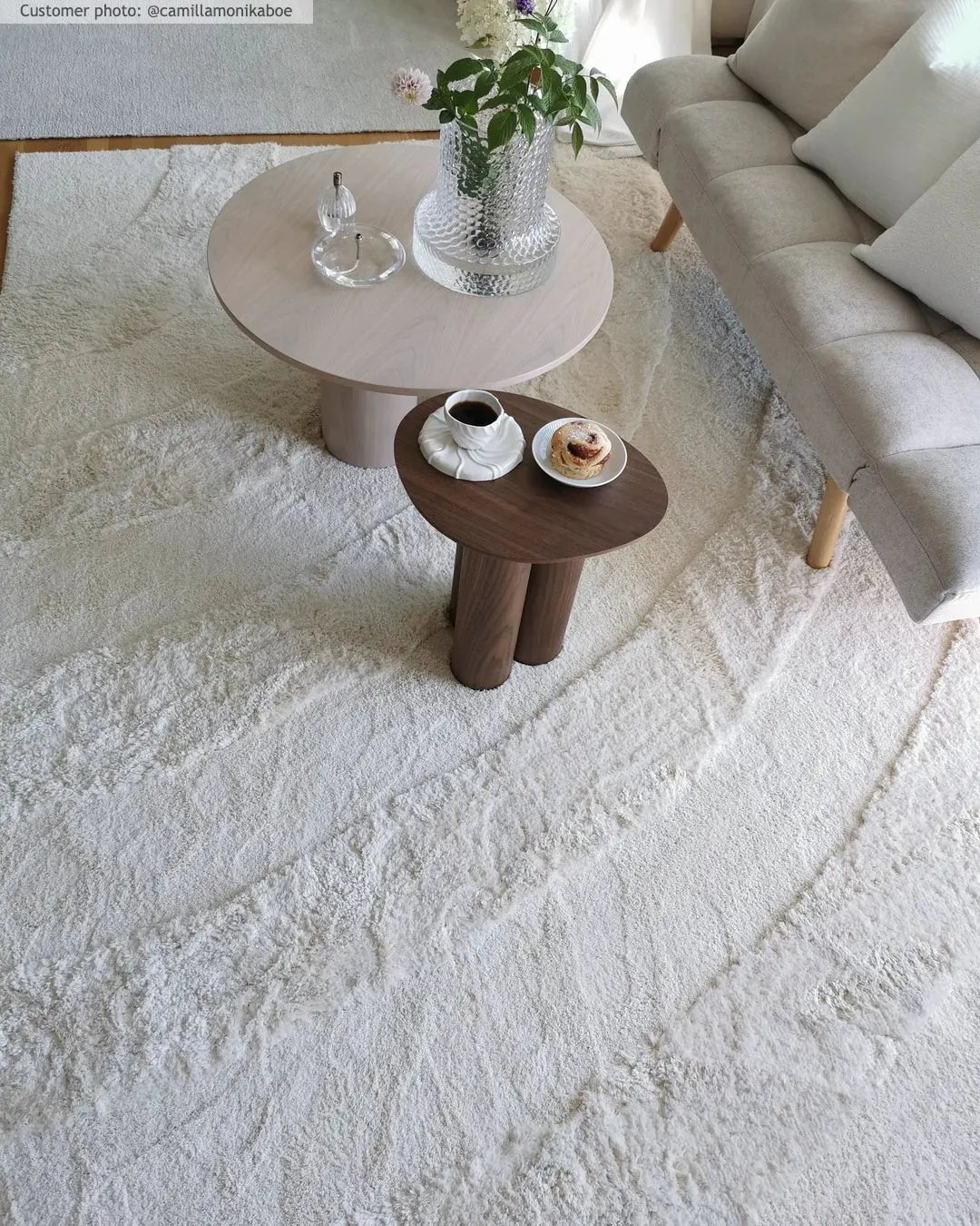Tapis moelleux - Vienne (blanc cassé)