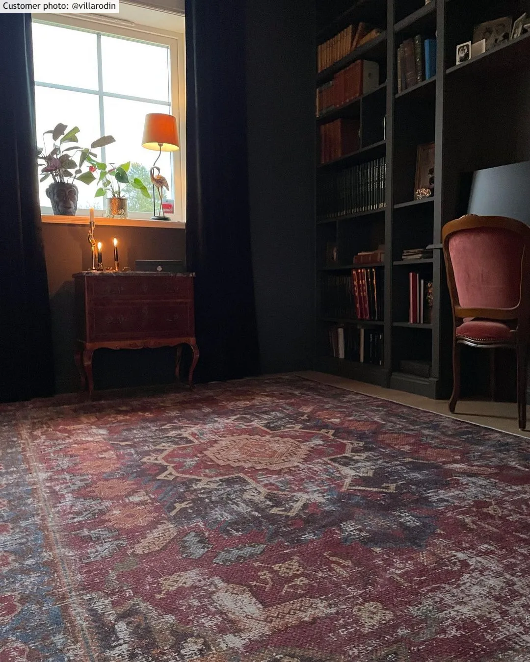 Tapis Wilton - Idri (rouge/multicolore)