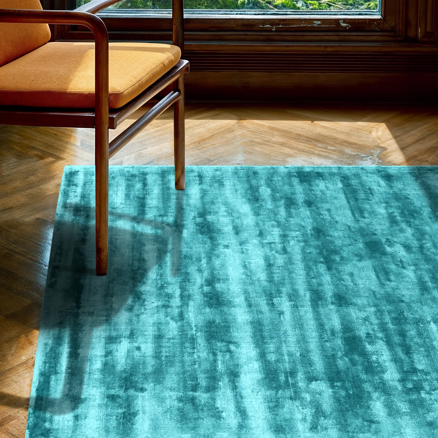 Tapis en viscose - Jodhpur Special Luxury Edition (turquoise)