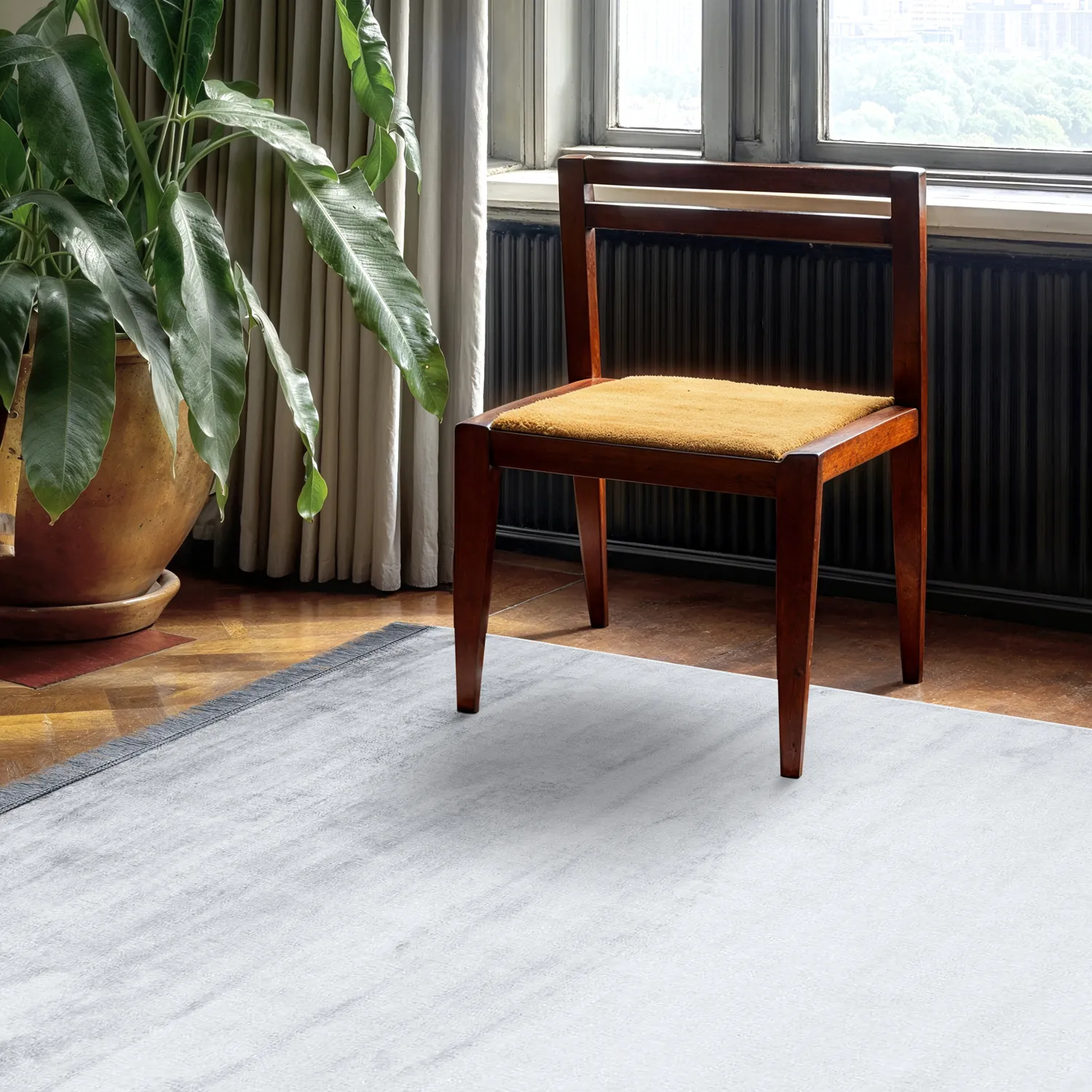 Tapis Wilton - Art Silk (bleu clair)