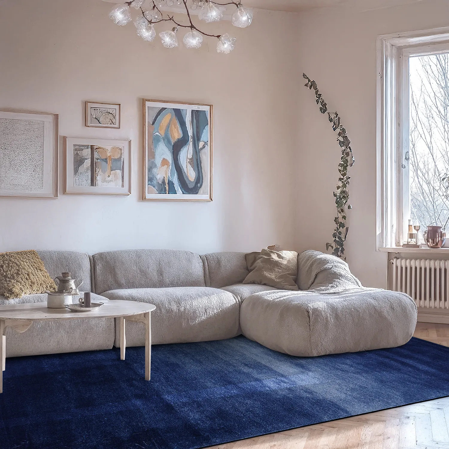 Tapis Wilton - Bacalar (bleu foncé)