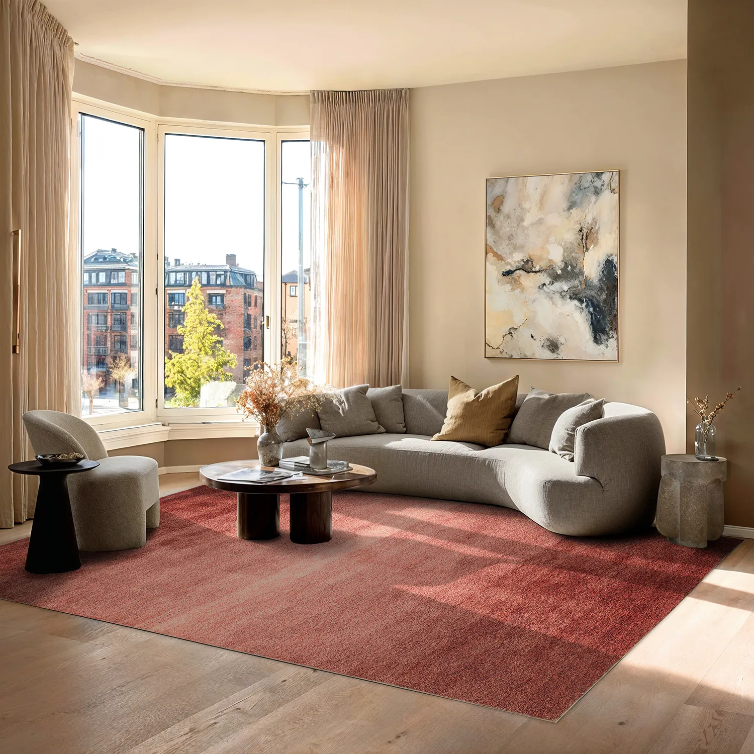 Tapis Wilton - Bacalar (terre cuite)