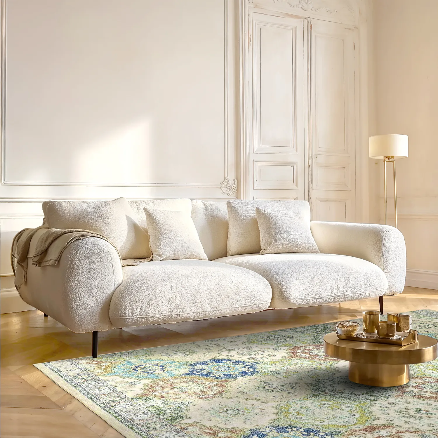 Tapis Wilton - Bohemia (vert/multicolore)