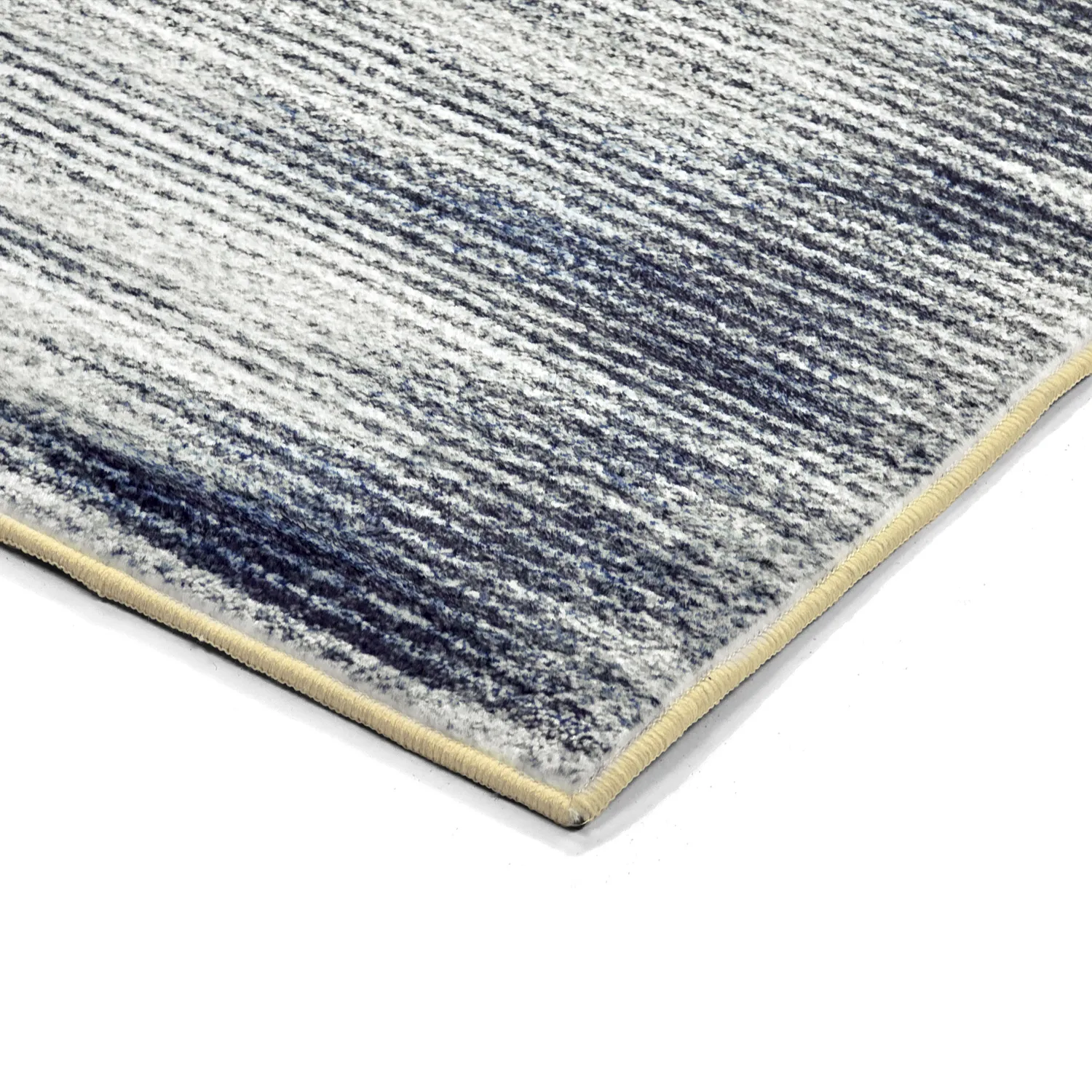 Tapis Wilton - Cara (blanc/bleu foncé)