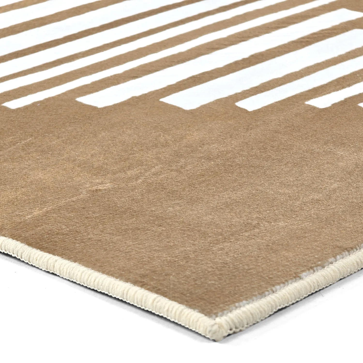 Tapis Wilton - Carmen (marron/blanc)