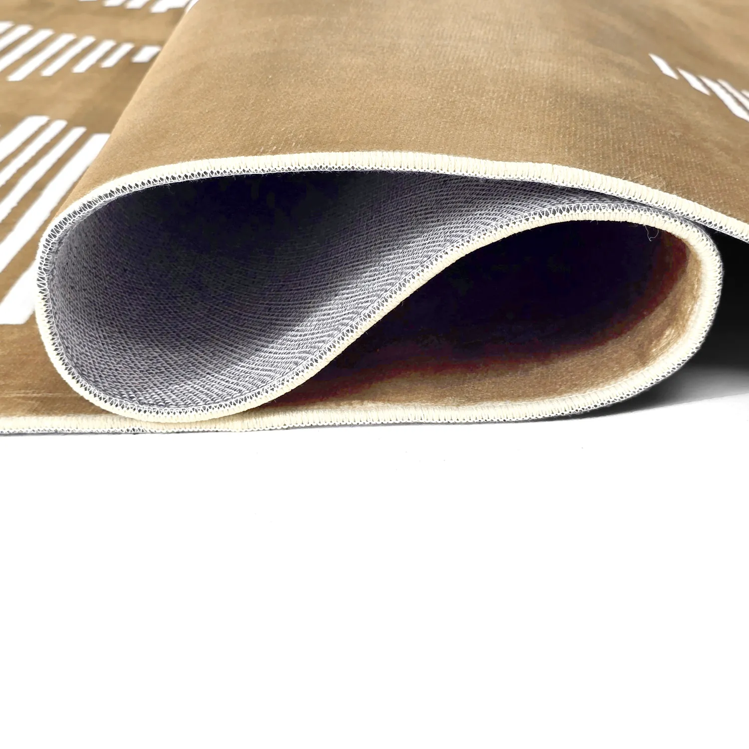 Tapis Wilton - Carmen (marron/blanc)