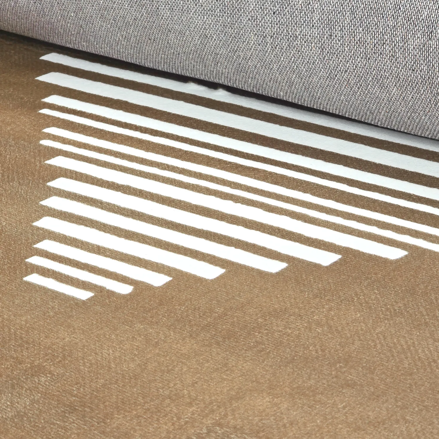 Tapis Wilton - Carmen (marron/blanc)