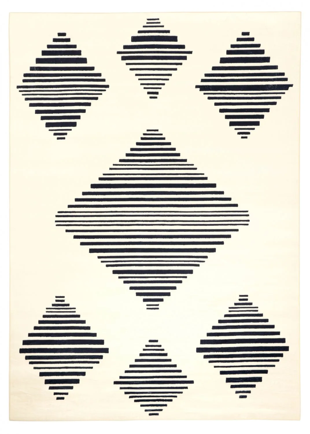 Tapis Wilton - Carmen (crème/noir)