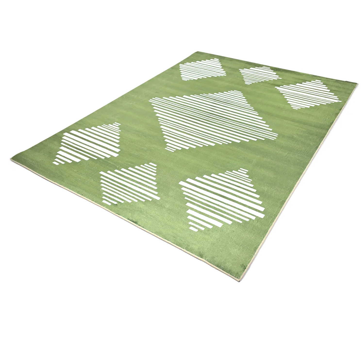 Tapis Wilton - Carmen (vert/blanc)