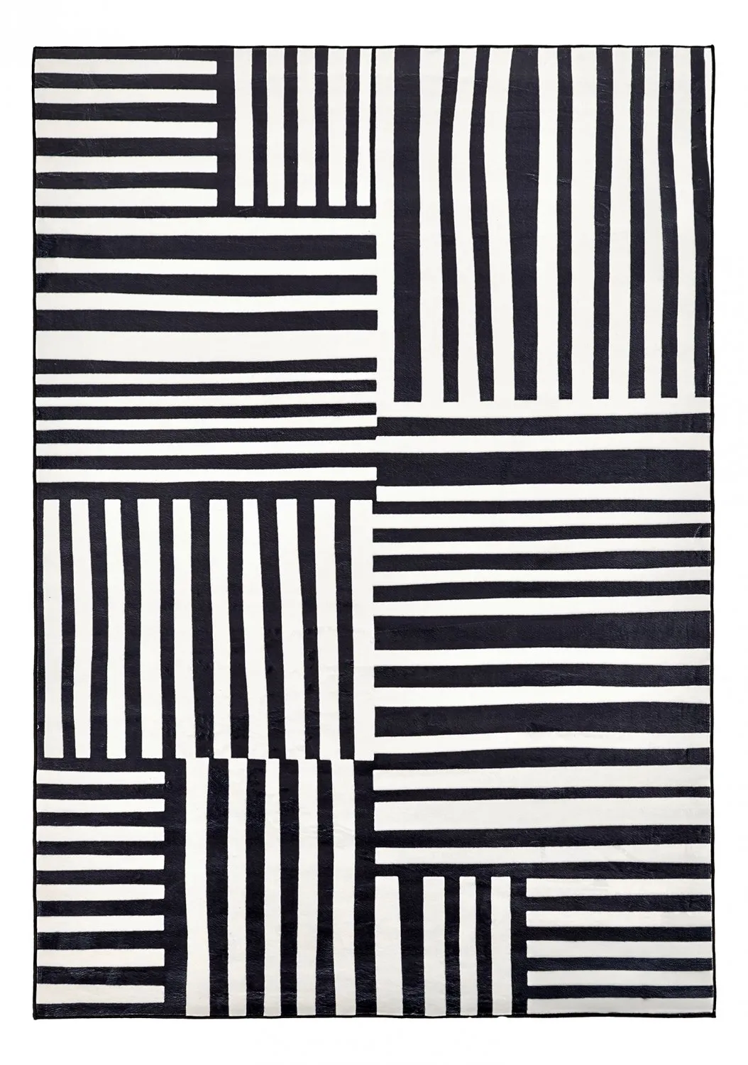 Tapis Wilton - Joma (noir/blanc)
