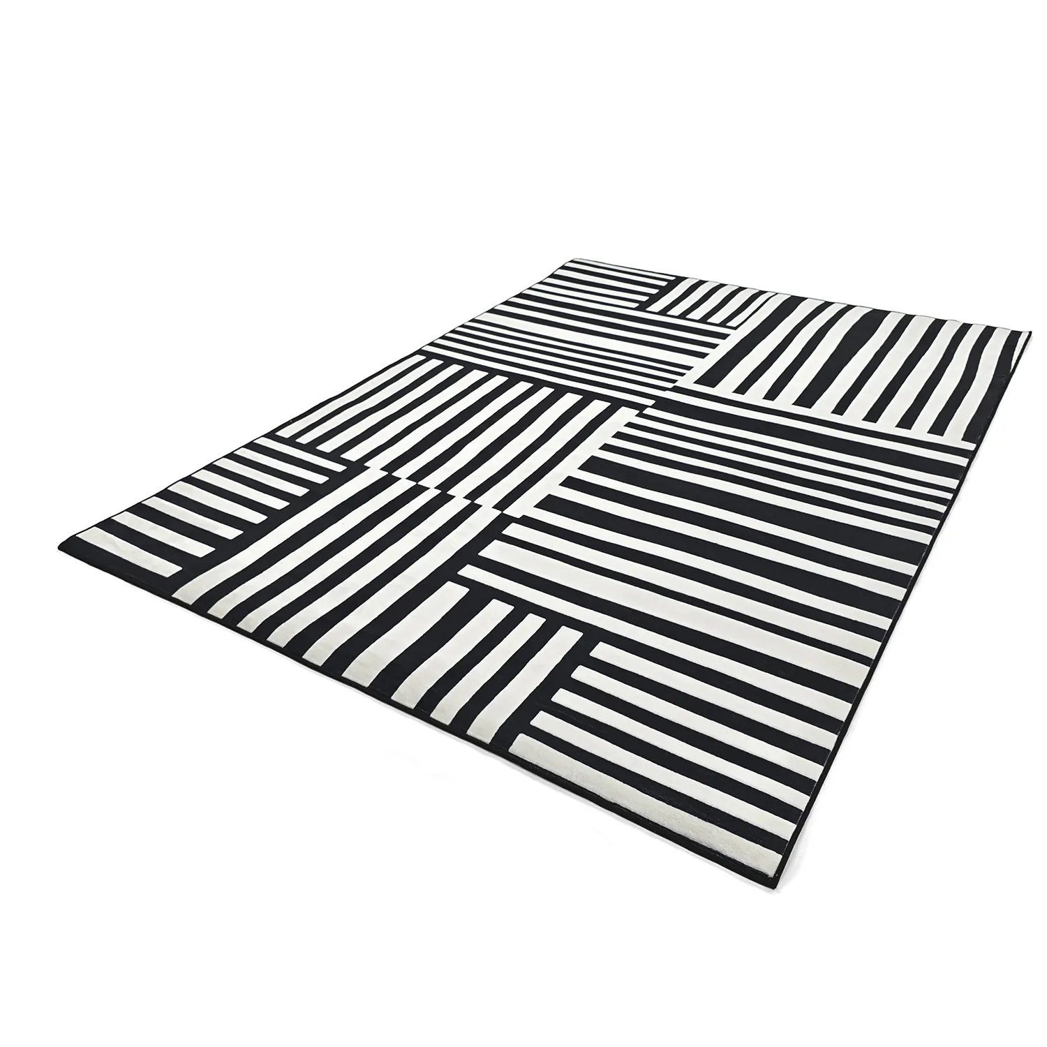 Tapis Wilton - Joma (noir/blanc)