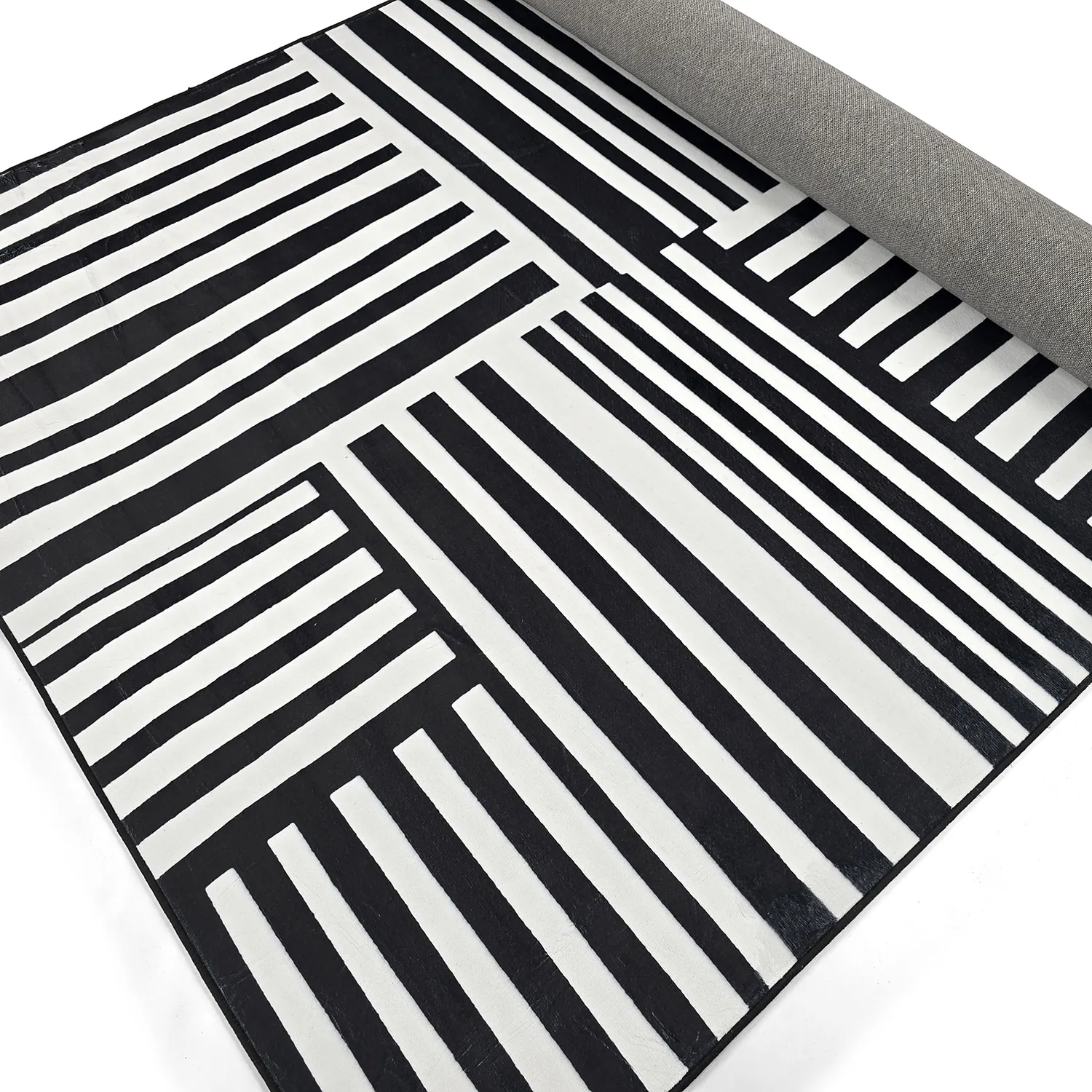 Tapis Wilton - Joma (noir/blanc)