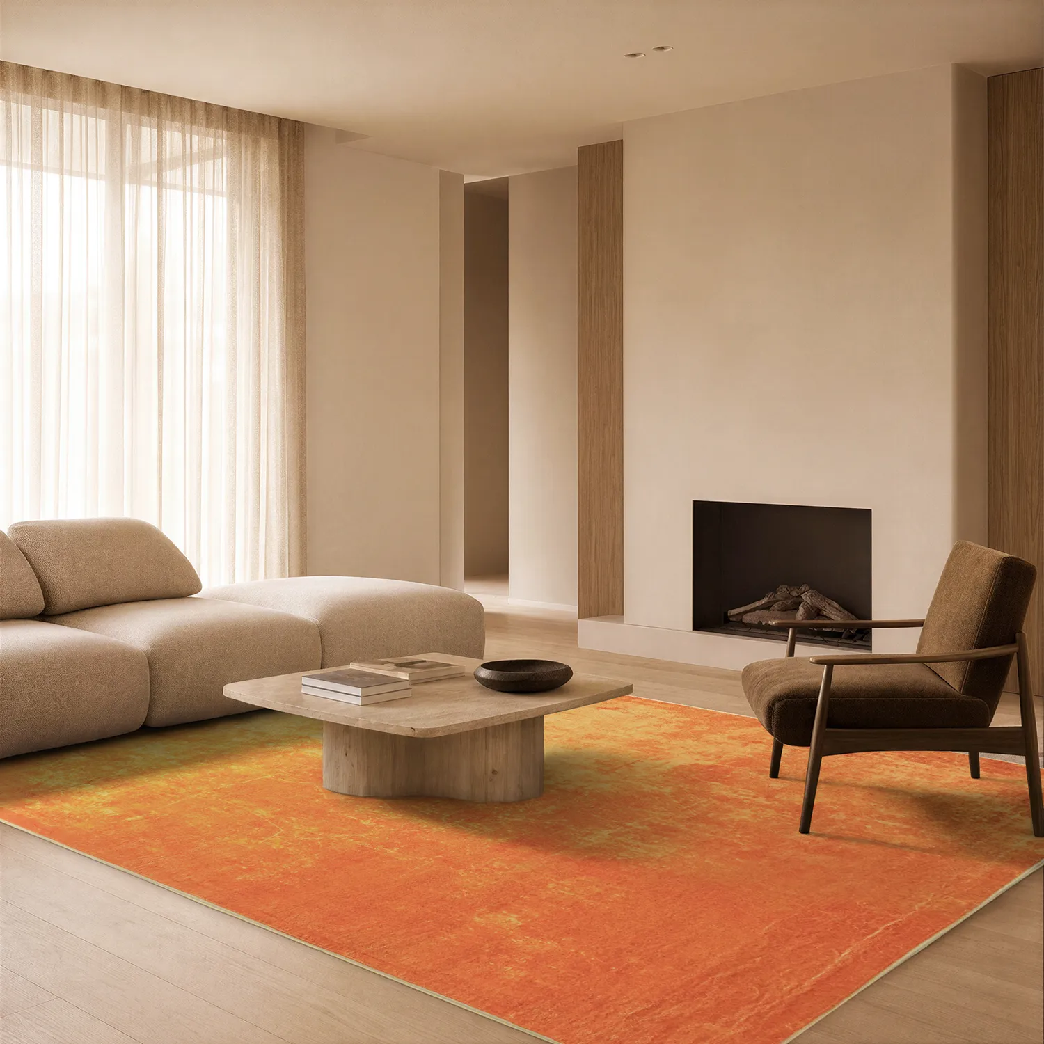 Tapis Wilton - Lynton (orange)