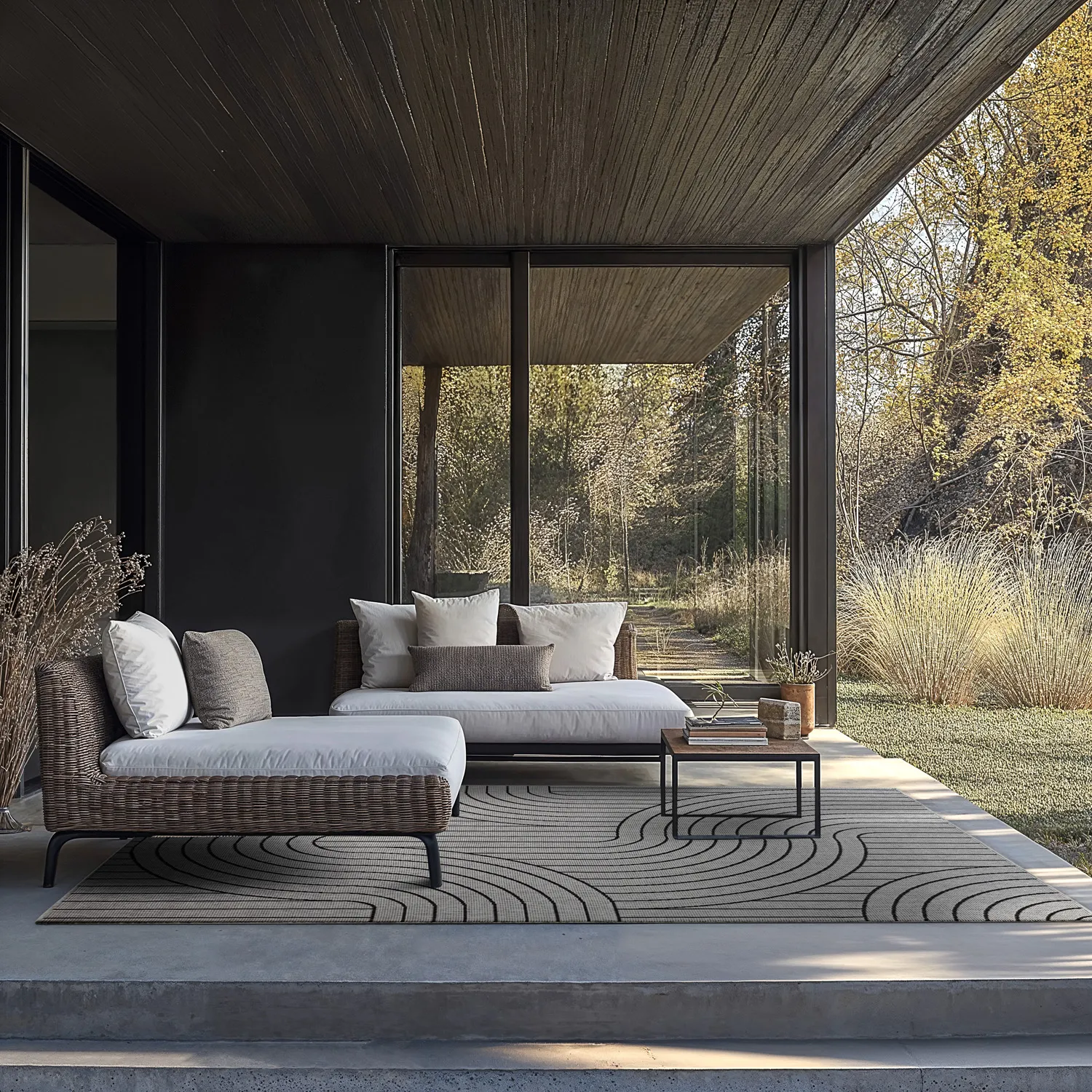 Tapis d’intérieur et d’extérieur - Maynard (noir)