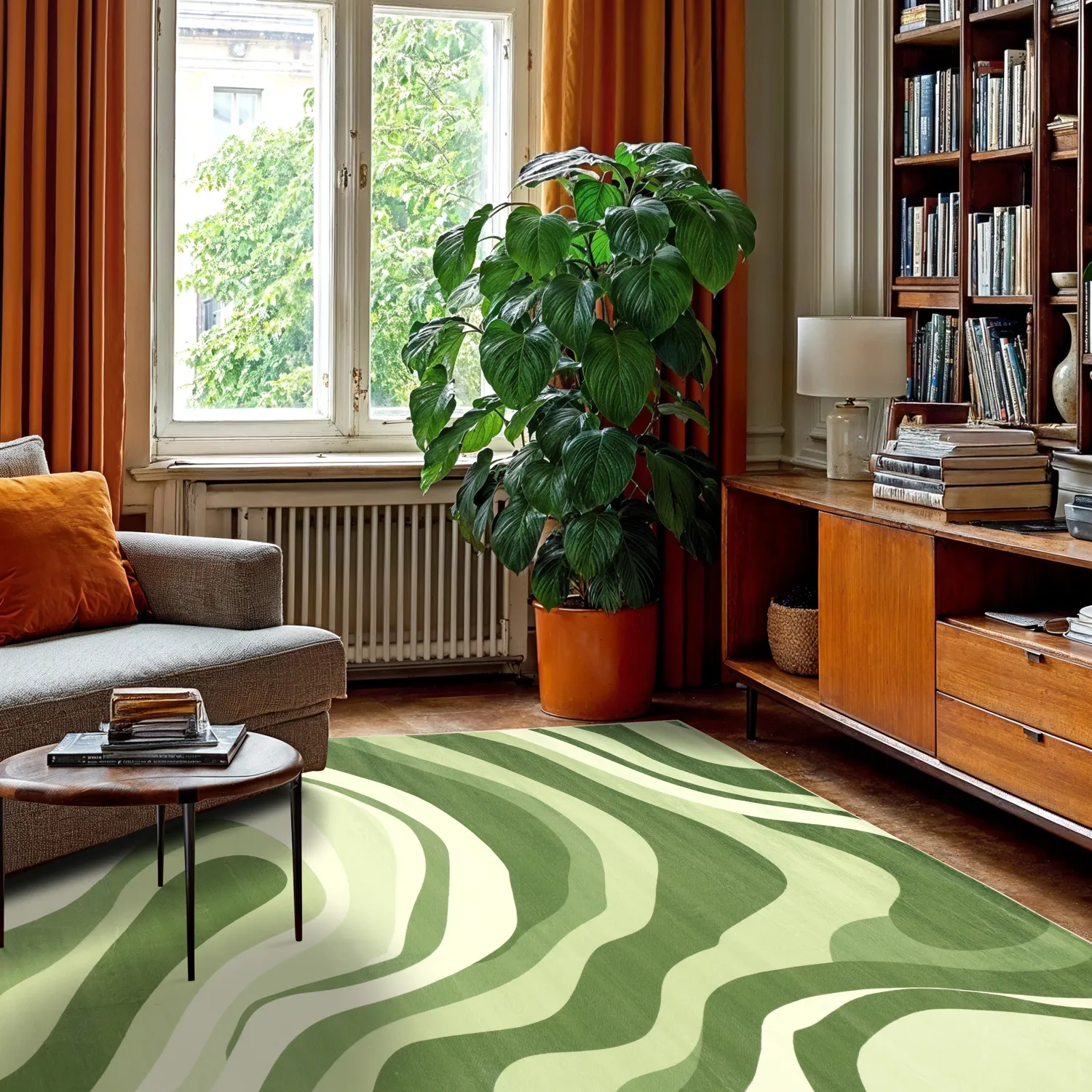 Tapis Wilton - Mudgee (vert/multicolore)