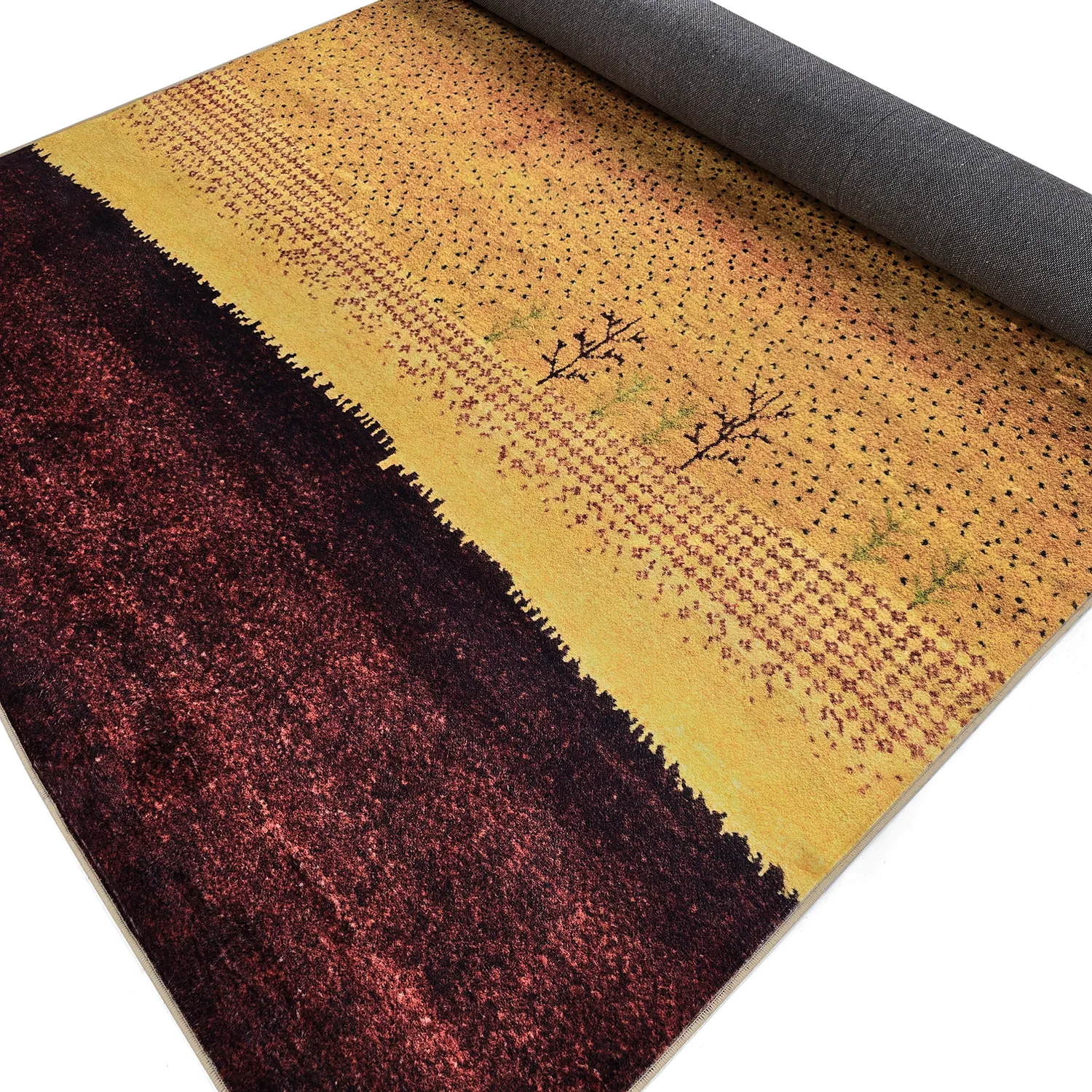 Tapis Wilton - Oia (rouge/multicolore)