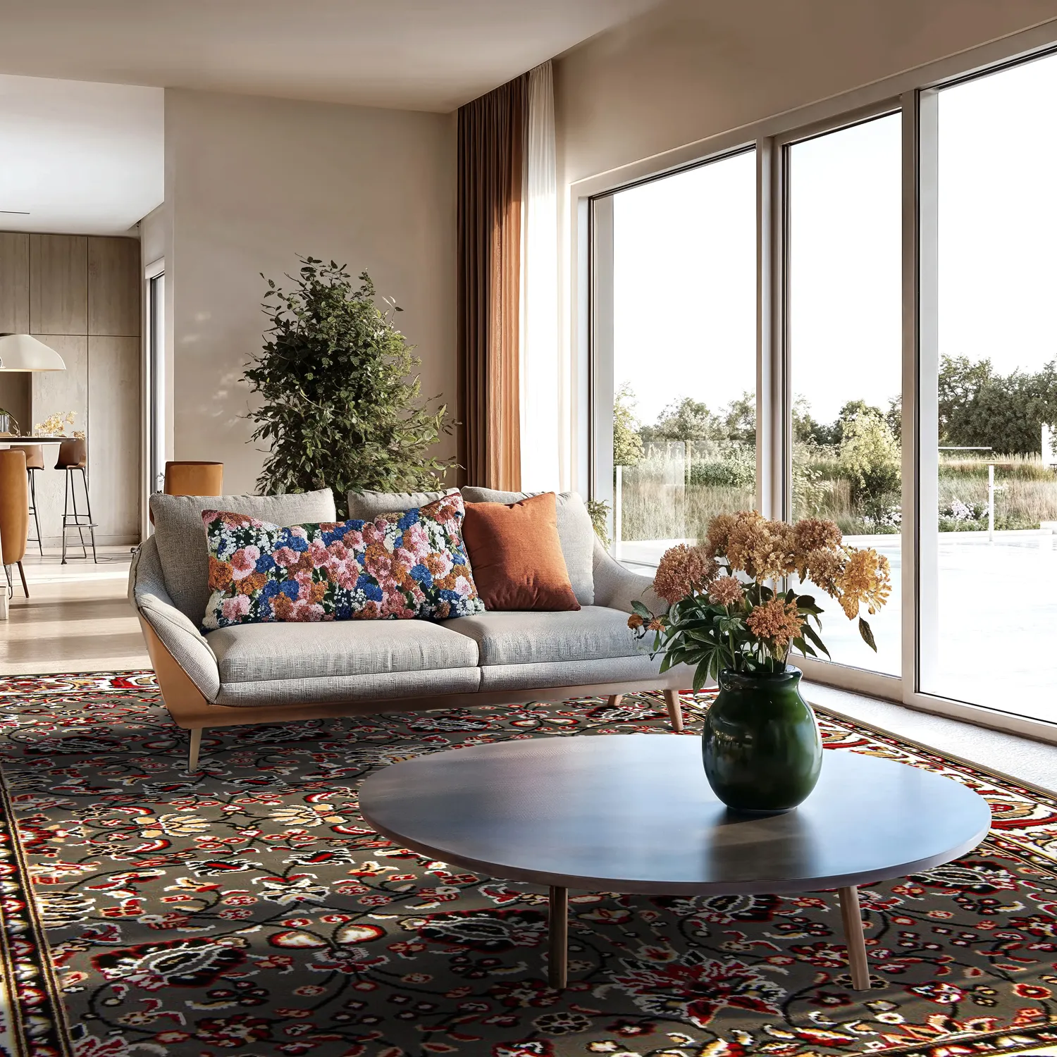 Tapis Wilton - Peking Imperial (gris)