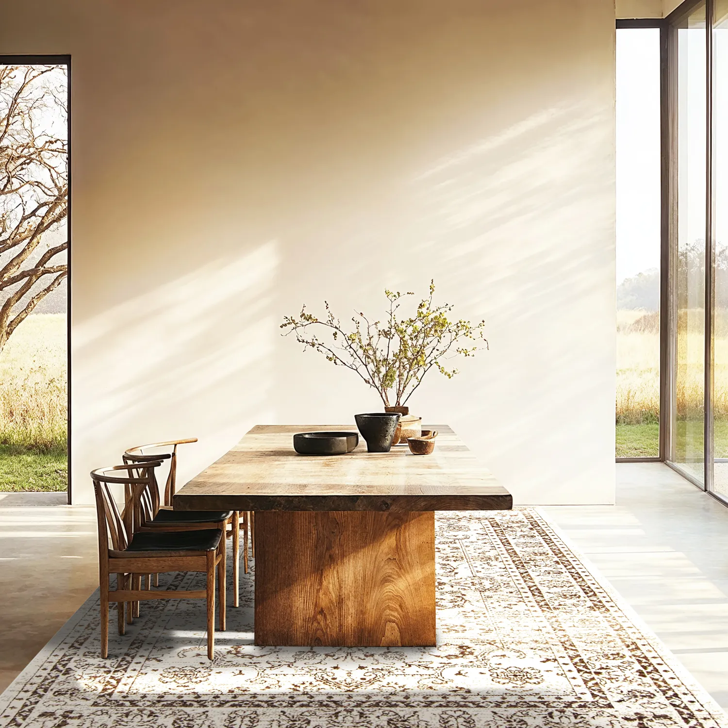 Tapis Wilton - Peking Noble (blanc)