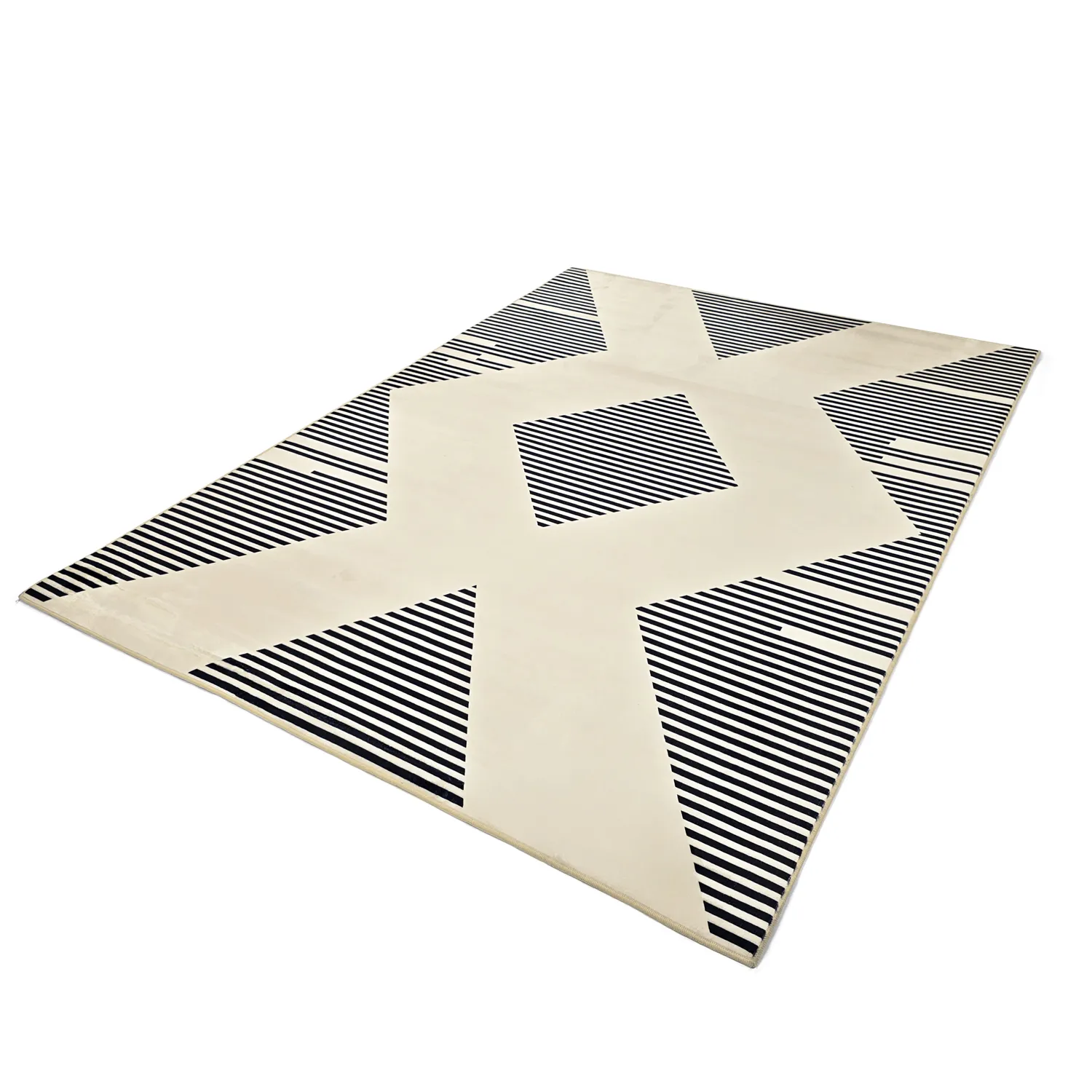 Tapis Wilton - Pucon (noir/crème)