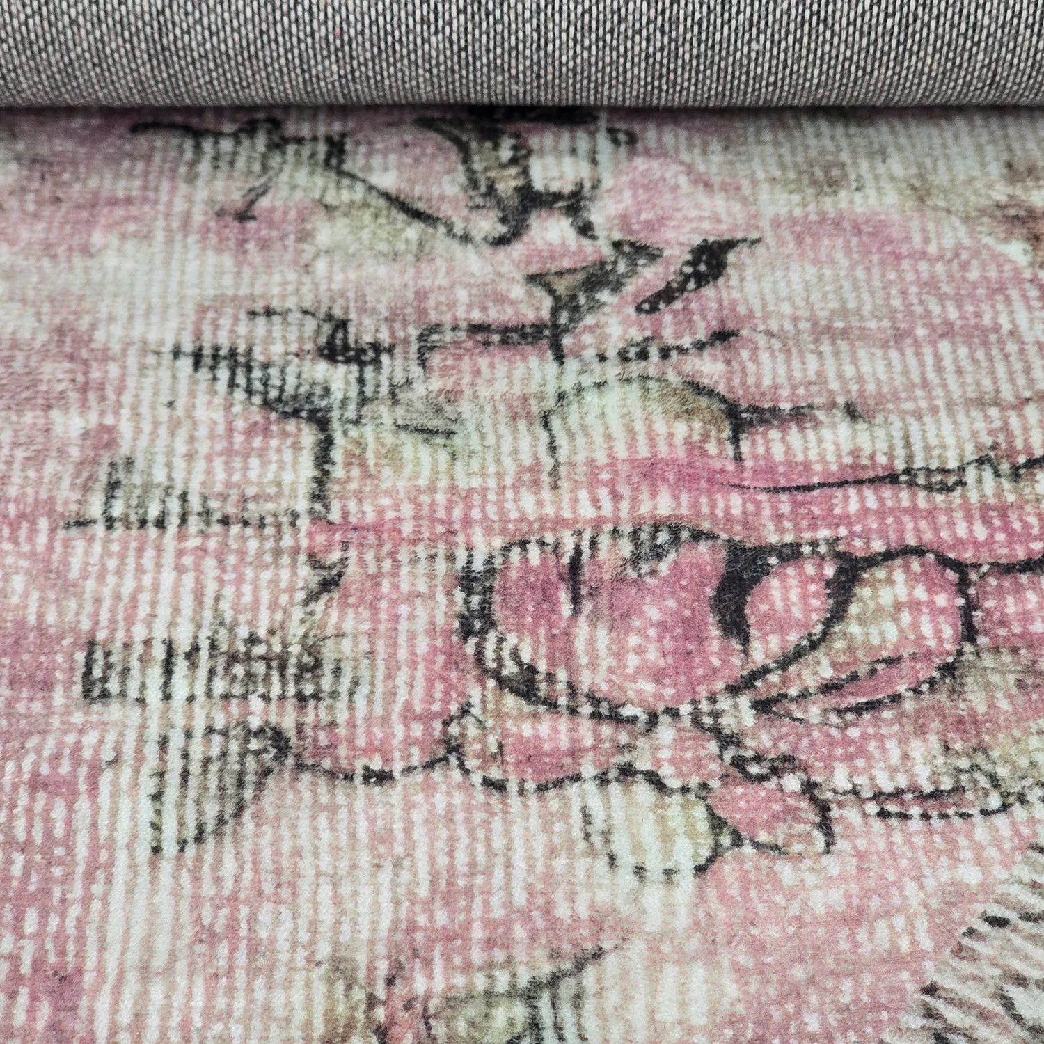 Tapis rond - Rosalie (rose)