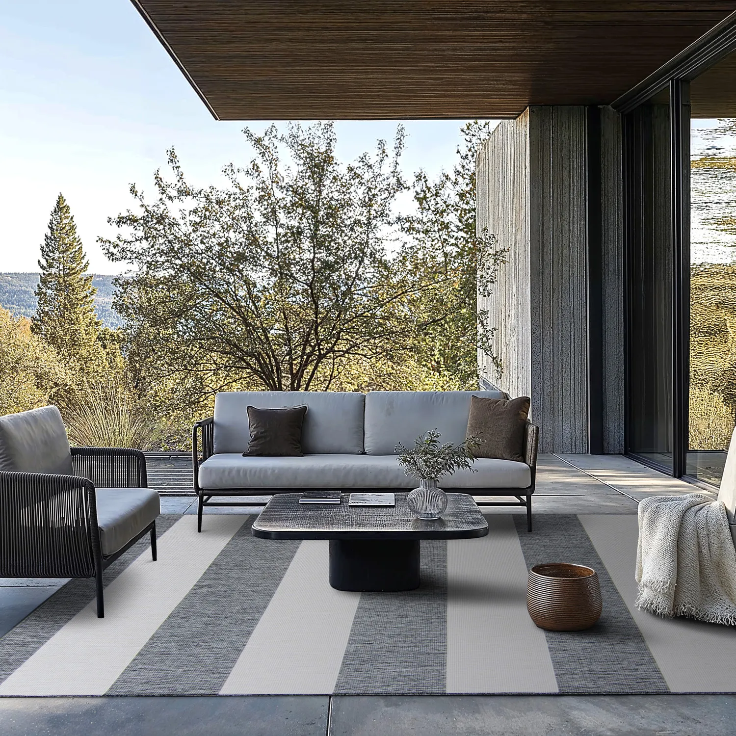 Tapis Intérieurs/Extérieurs - Santana (gris)