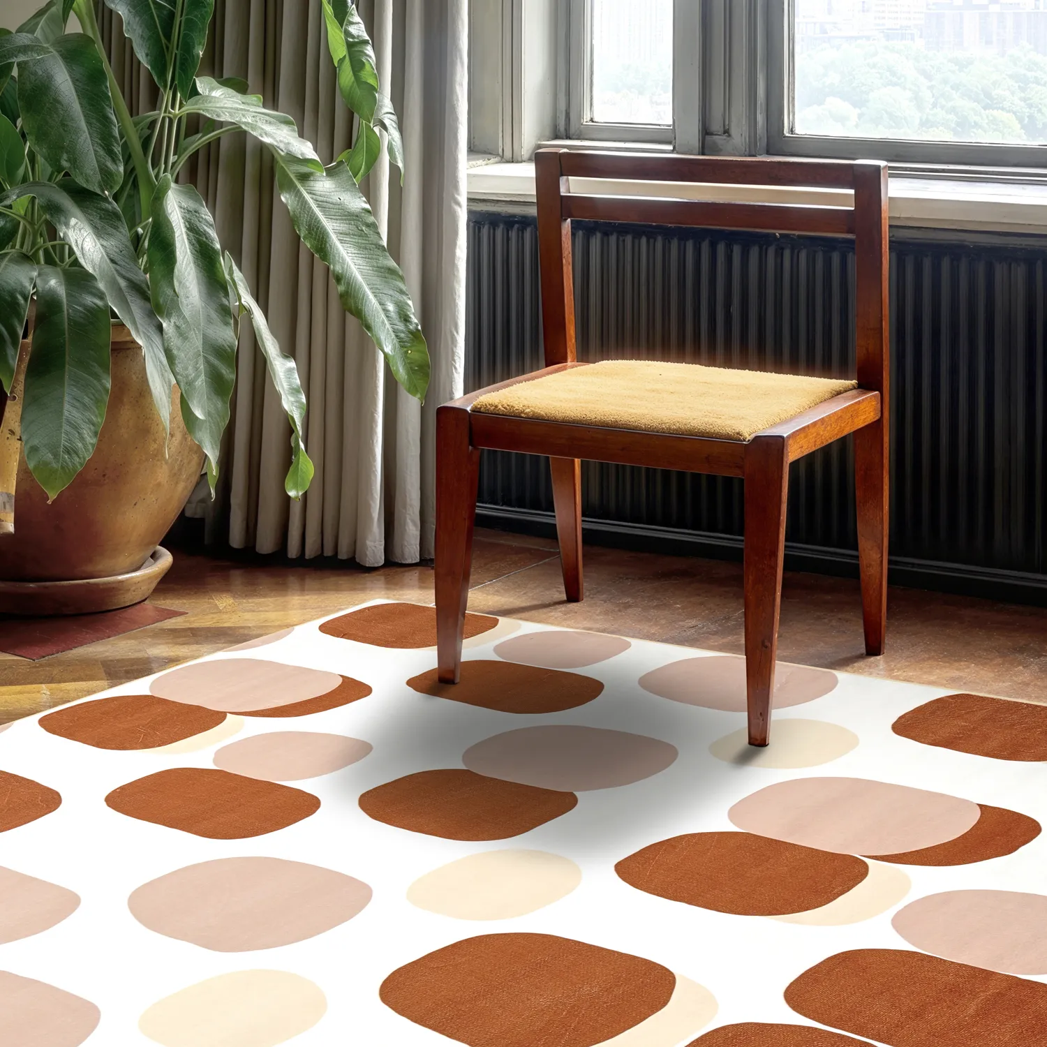 Tapis Wilton - Sapa (marron/multicolore)