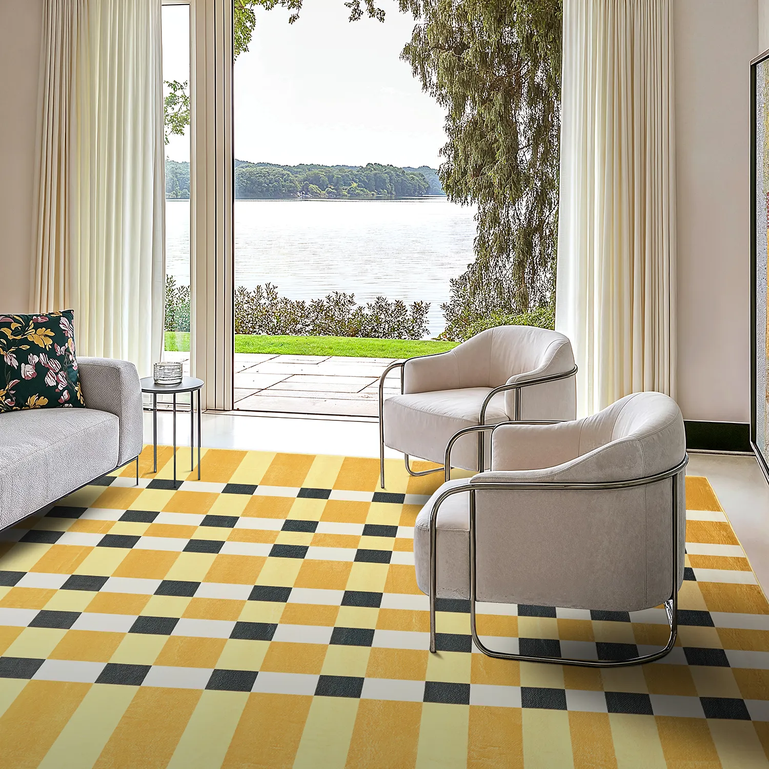 Tapis Wilton - Sedona (jaune/multicolore)