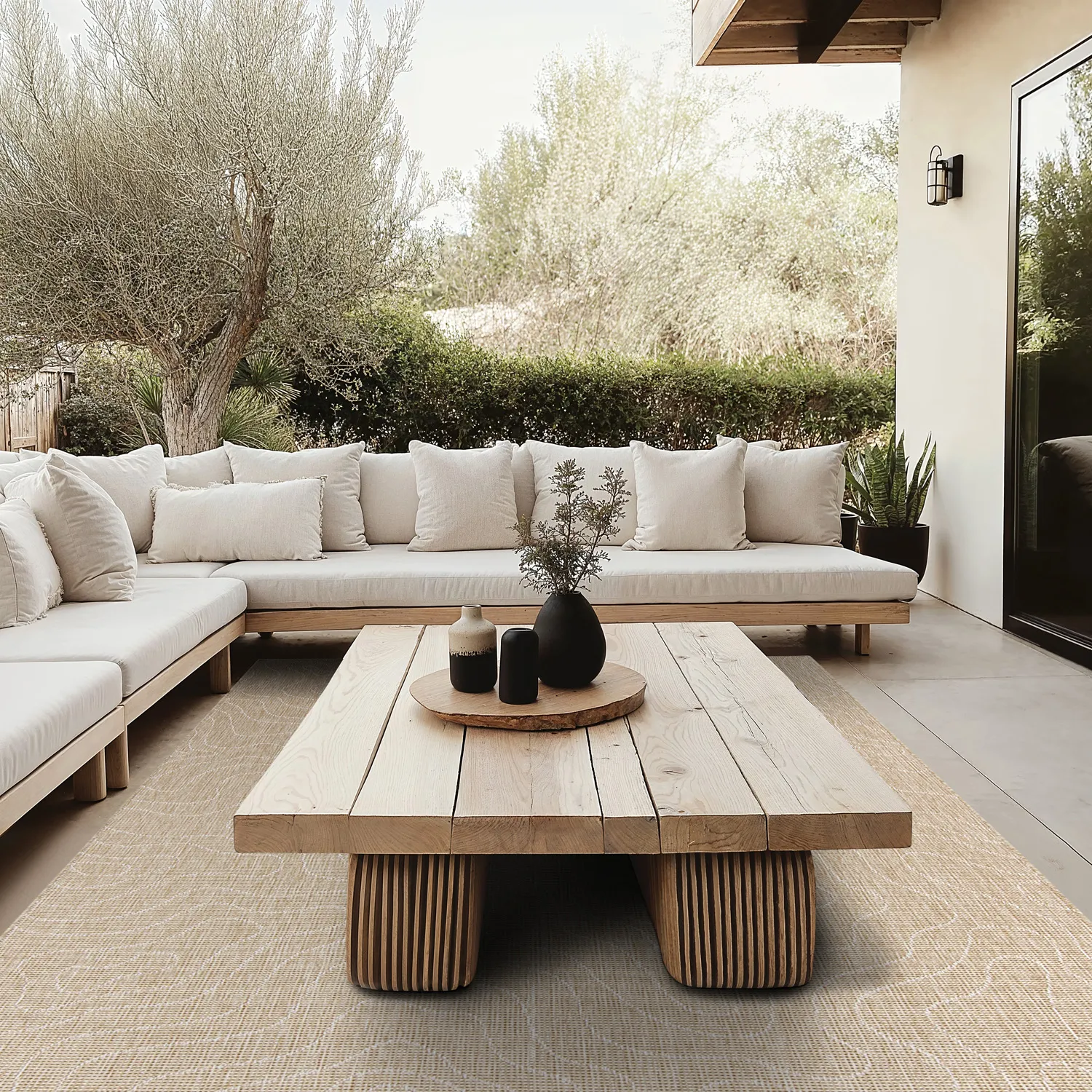 Tapis d’intérieur et d’extérieur - Thurman (beige)