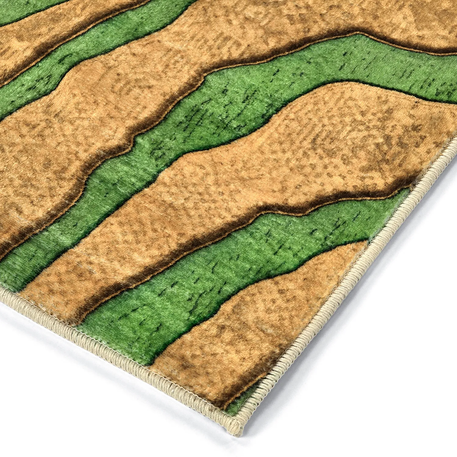 Tapis Wilton - Zebra (vert/orange)