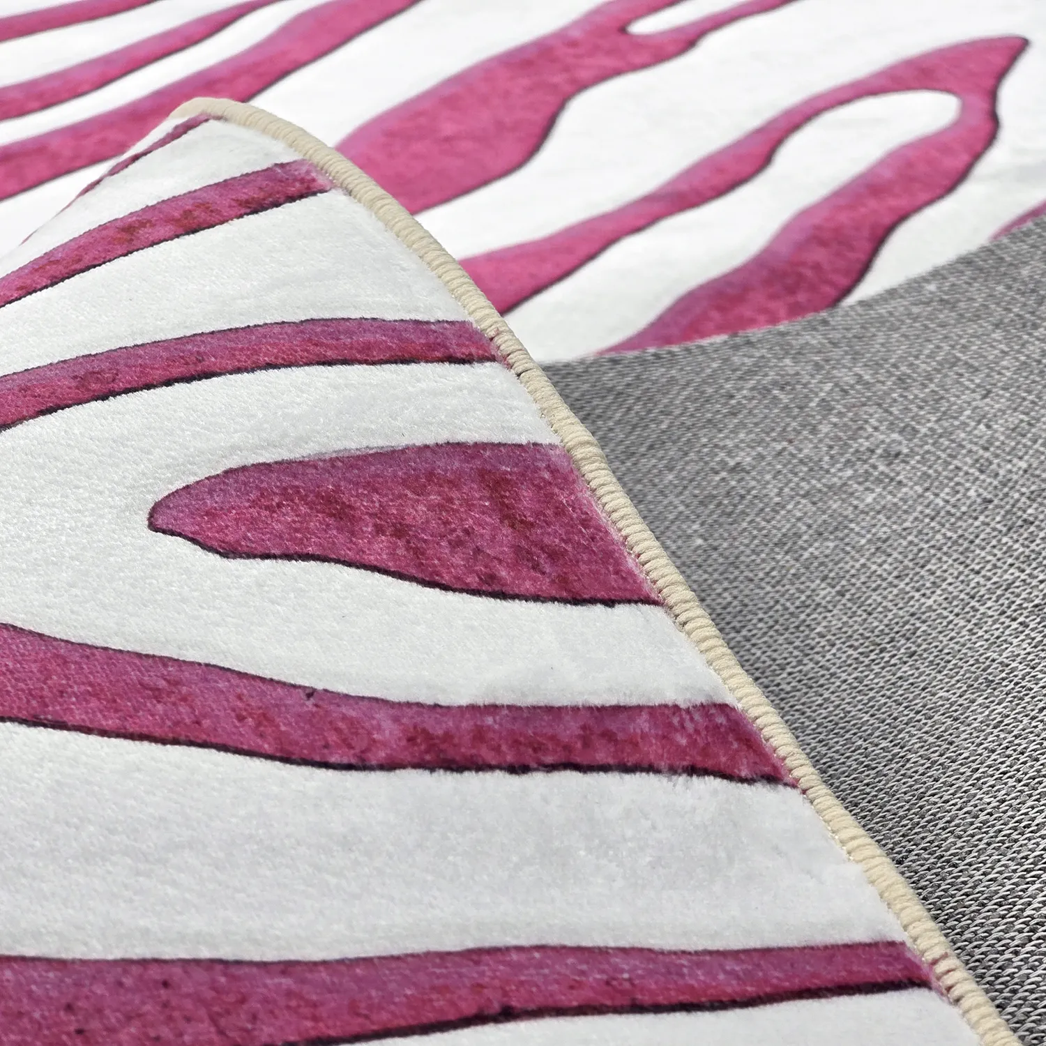 Tapis Wilton - Zebra (rose)