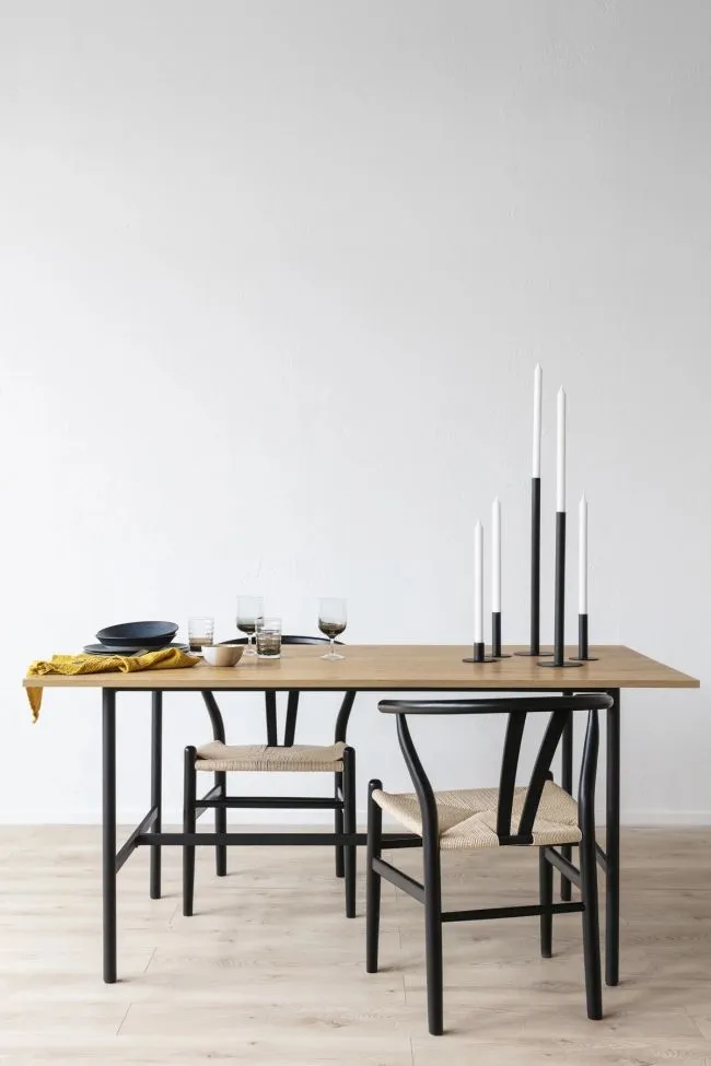 Chaise - Alta (noir/beige) - 2 pièces