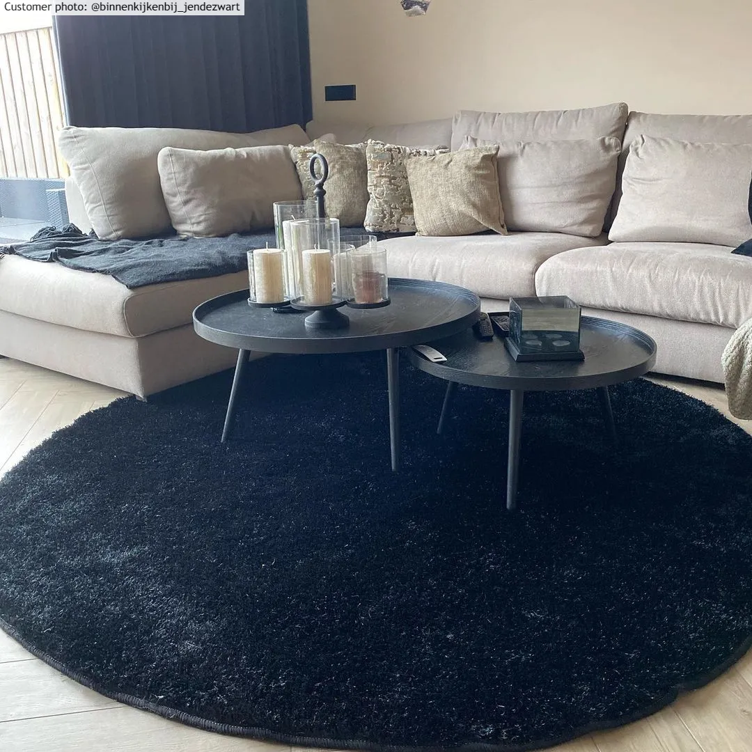 Tapis ronds - Cosy (noir)