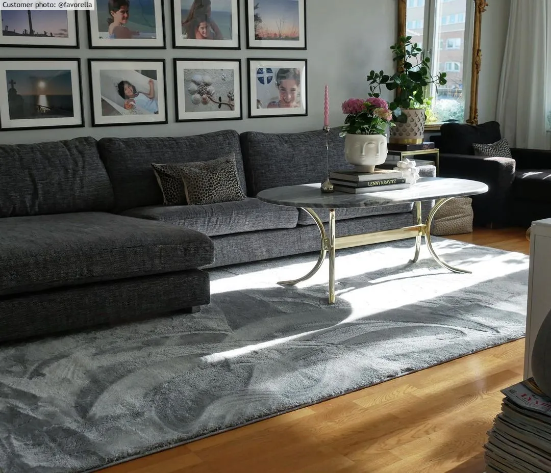Tapis moelleux - Aranga Super Soft Fur (gris)