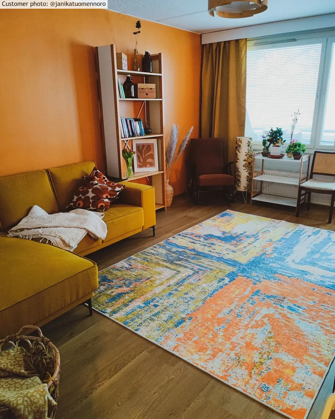 Tapis Wilton - Tizzano (orange/multicolore)