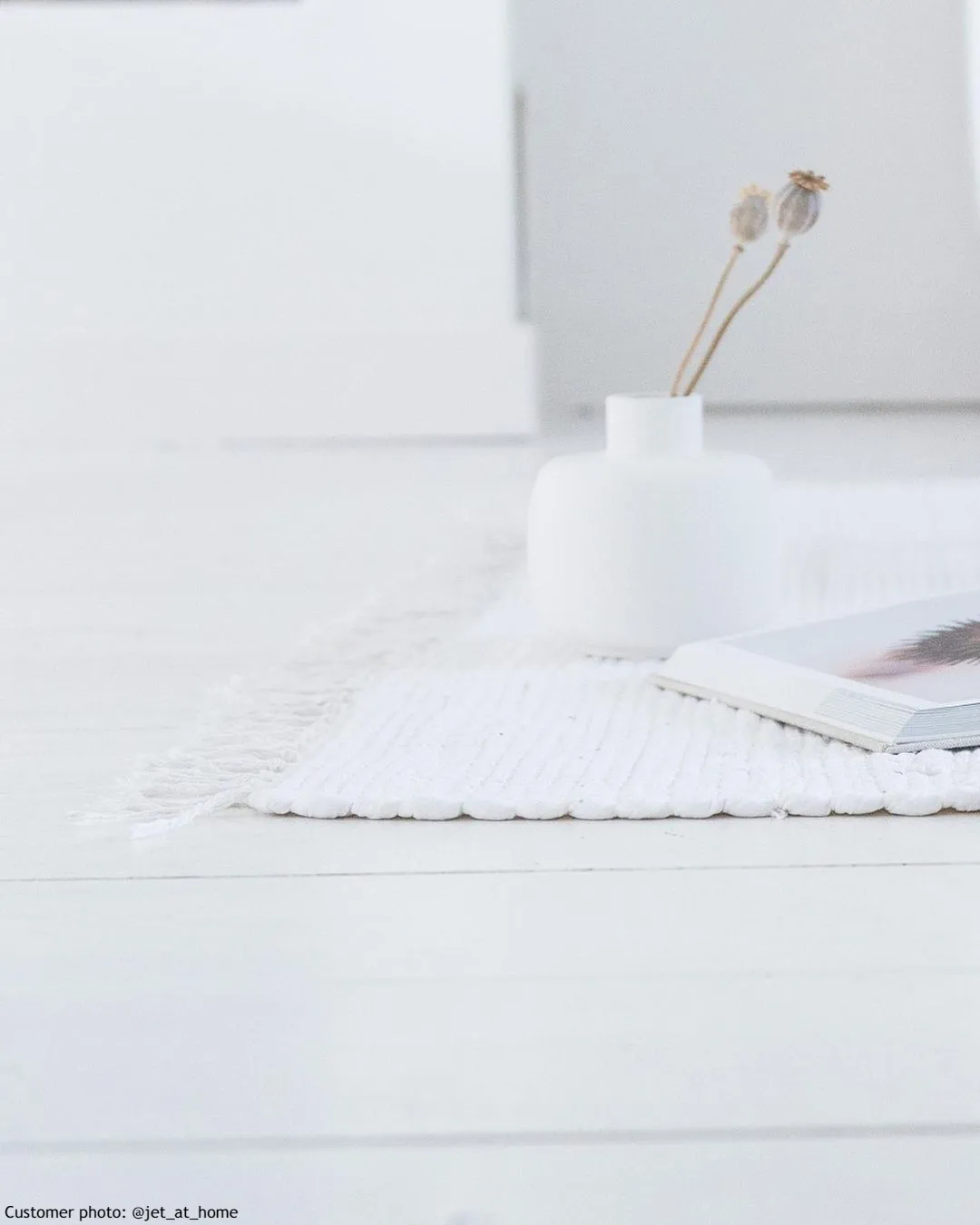 Tapis patchwork - Silje (blanc)