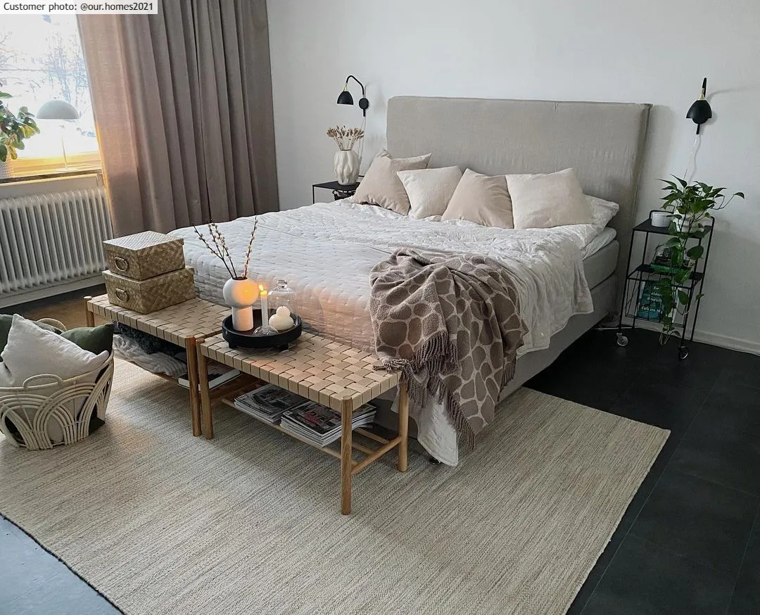 Tapis en laine - Dhurry (naturel)