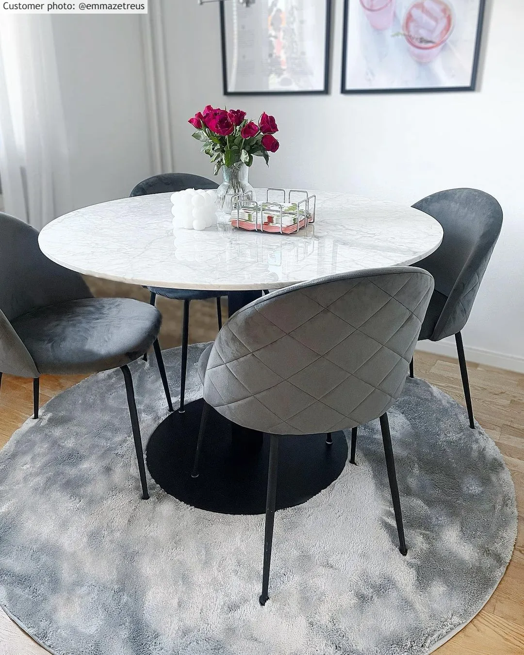 Tapis ronds - Aranga Super Soft Fur (gris)