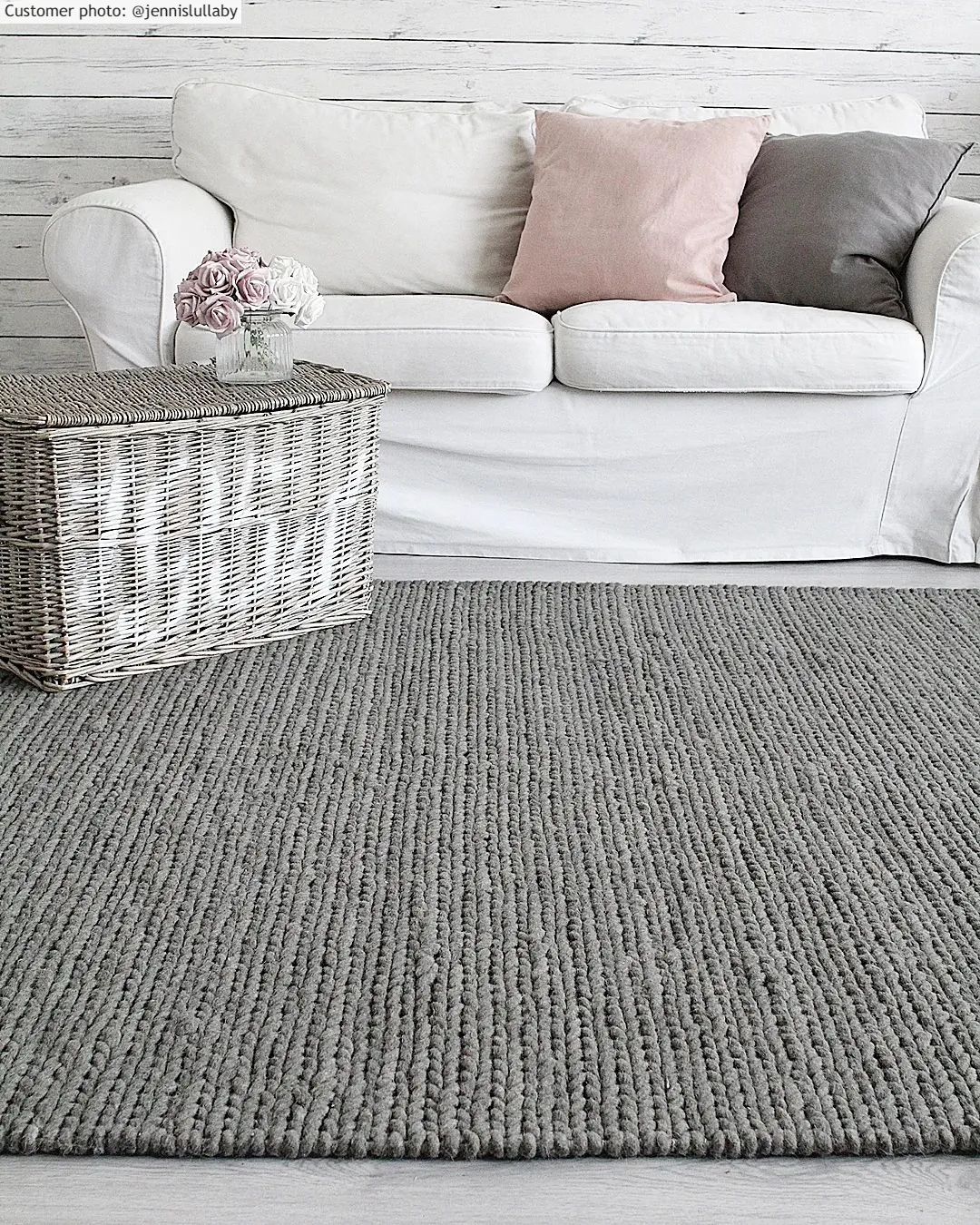 Tapis en laine - Lynmouth (gris clair)