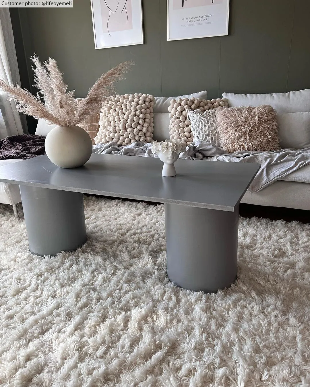 Tapis en laine - Aliste Wool Shaggy (blanc neige)