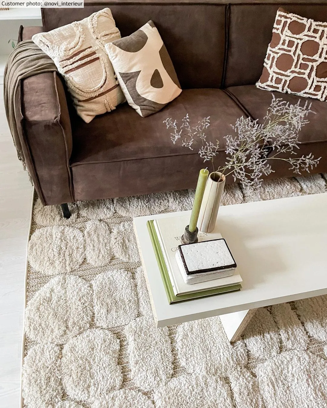 Tapis à poils longs - Fondi (beige)
