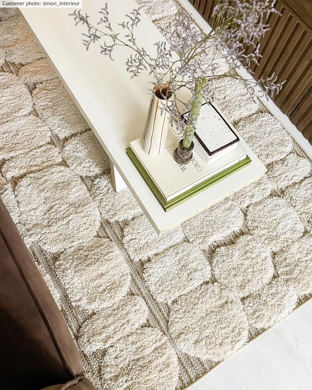 Tapis à poils longs - Fondi (beige)