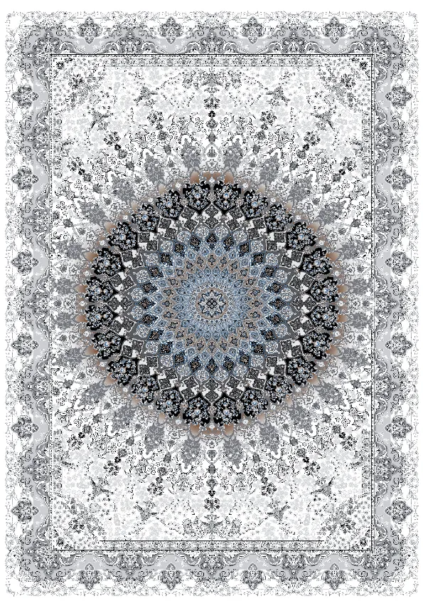 Tapis Wilton - Yelda (blanc/multicolore)
