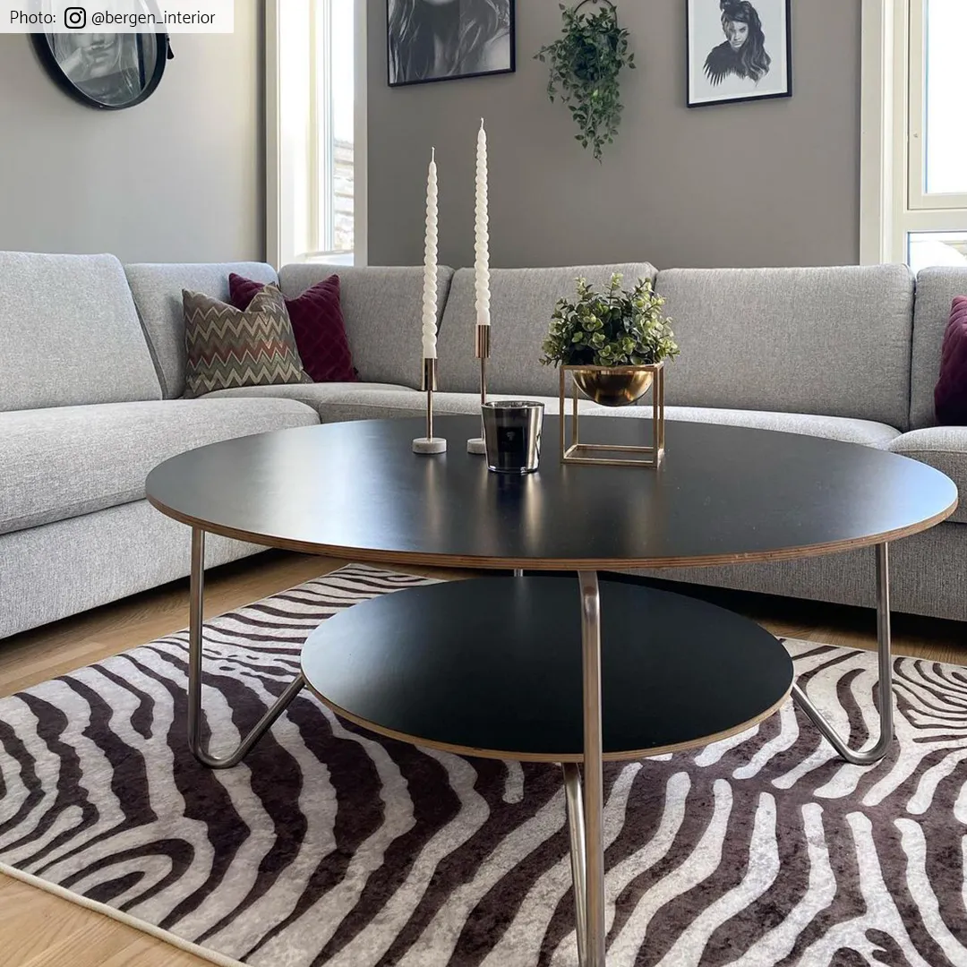 Tapis Wilton - Zèbre (noir/blanc)