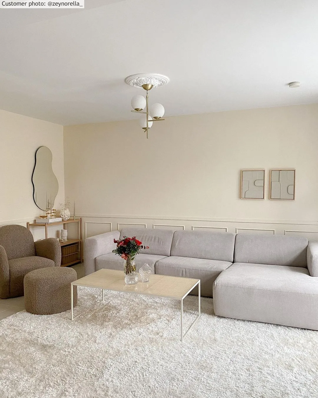 Tapis à poils longs - Cosy (beige)